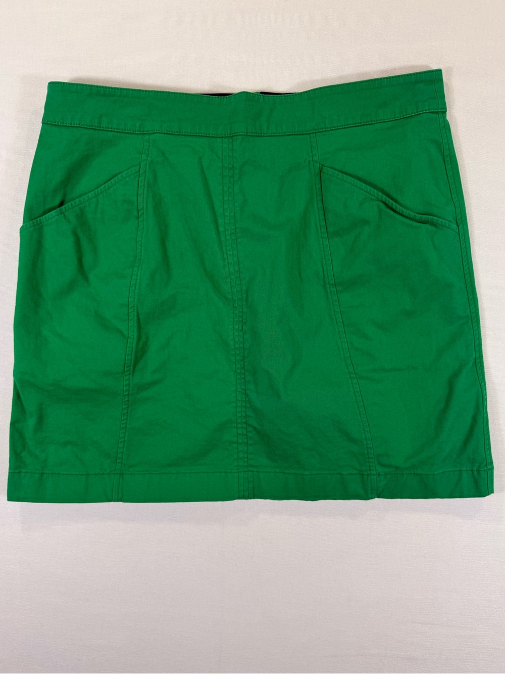 Boden Bright Green Cotton Mini Skirt